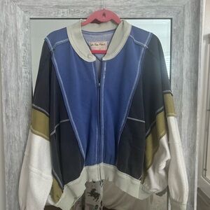 Freepeople front zip sweatshirt